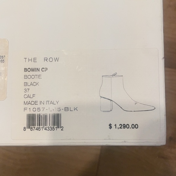 The Row Black Leather Booties in Size 37 - Picture 7 of 7